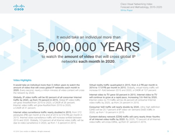 Visual Networking Index - Forecasting & Methodology - Page 3
