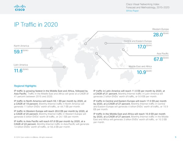 Visual Networking Index - Forecasting & Methodology - Page 5