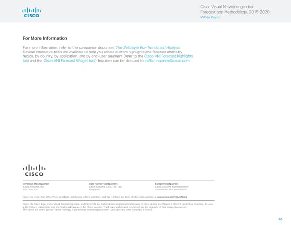 Visual Networking Index - Forecasting & Methodology - Page 22